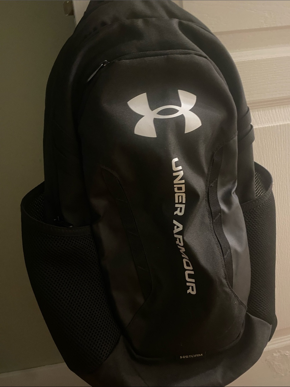 Under Armour Black Backpack with White Logo